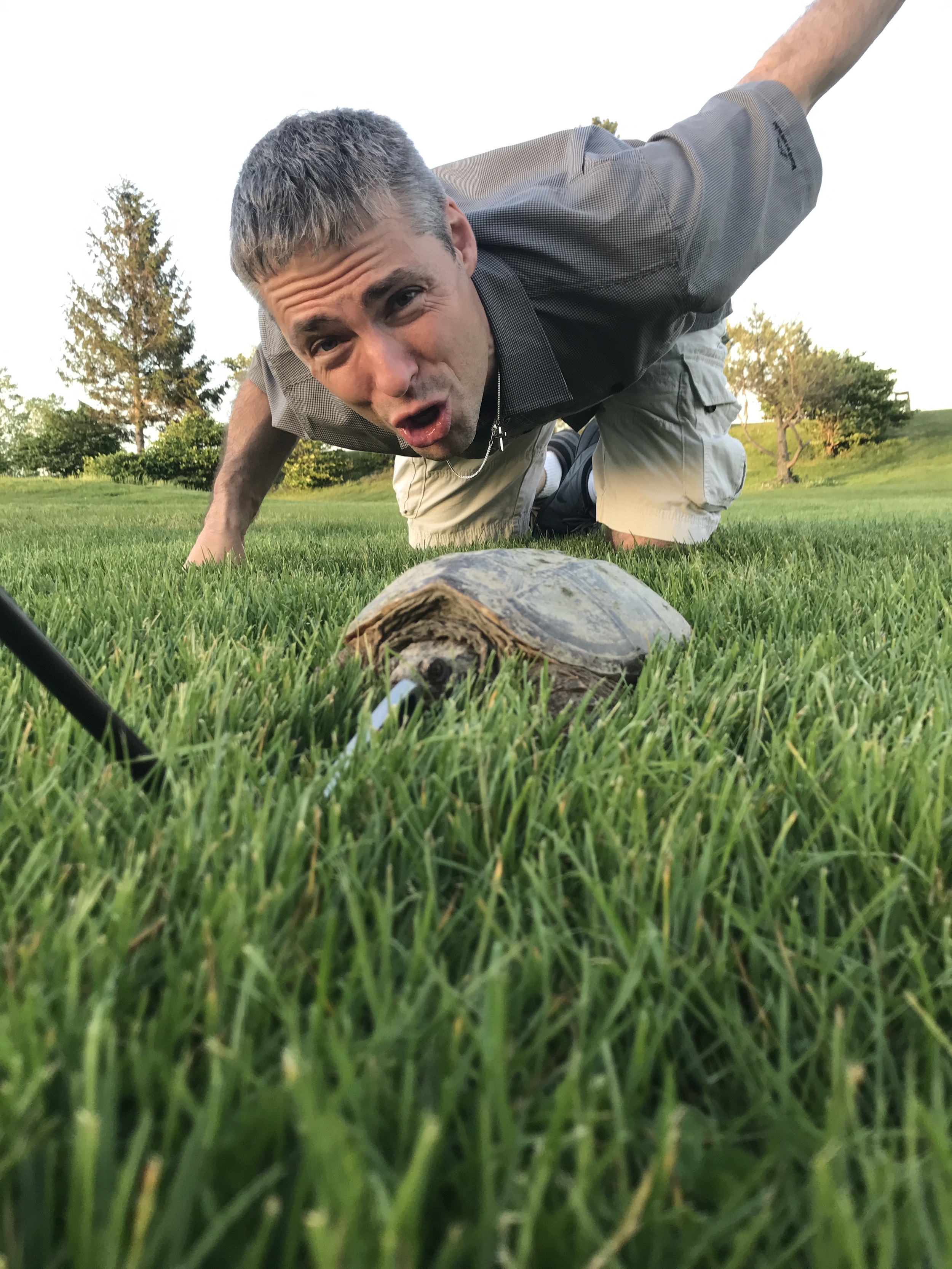 SFC 62 Bob getting busy with a turtle.